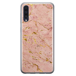 Leuke Telefoonhoesjes Samsung Galaxy A50/A30s siliconen hoesje - Marmer roze goud