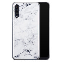 Leuke Telefoonhoesjes Samsung Galaxy A50/A30s siliconen hoesje - Marmer grijs