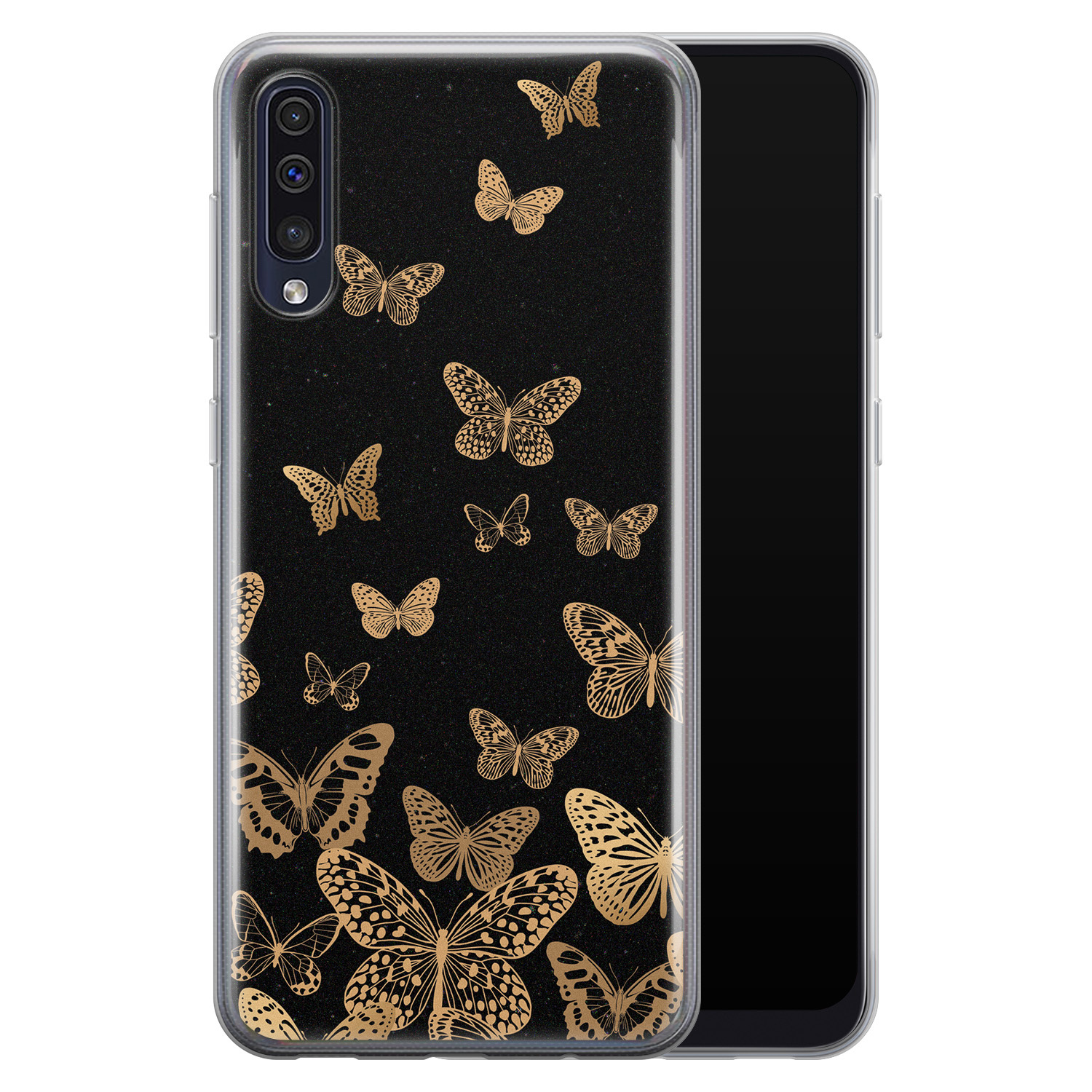 Leuke Telefoonhoesjes Samsung Galaxy A50/A30s siliconen hoesje - Vlinders