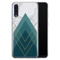 Leuke Telefoonhoesjes Samsung Galaxy A50/A30s siliconen hoesje - Geometrisch blauw