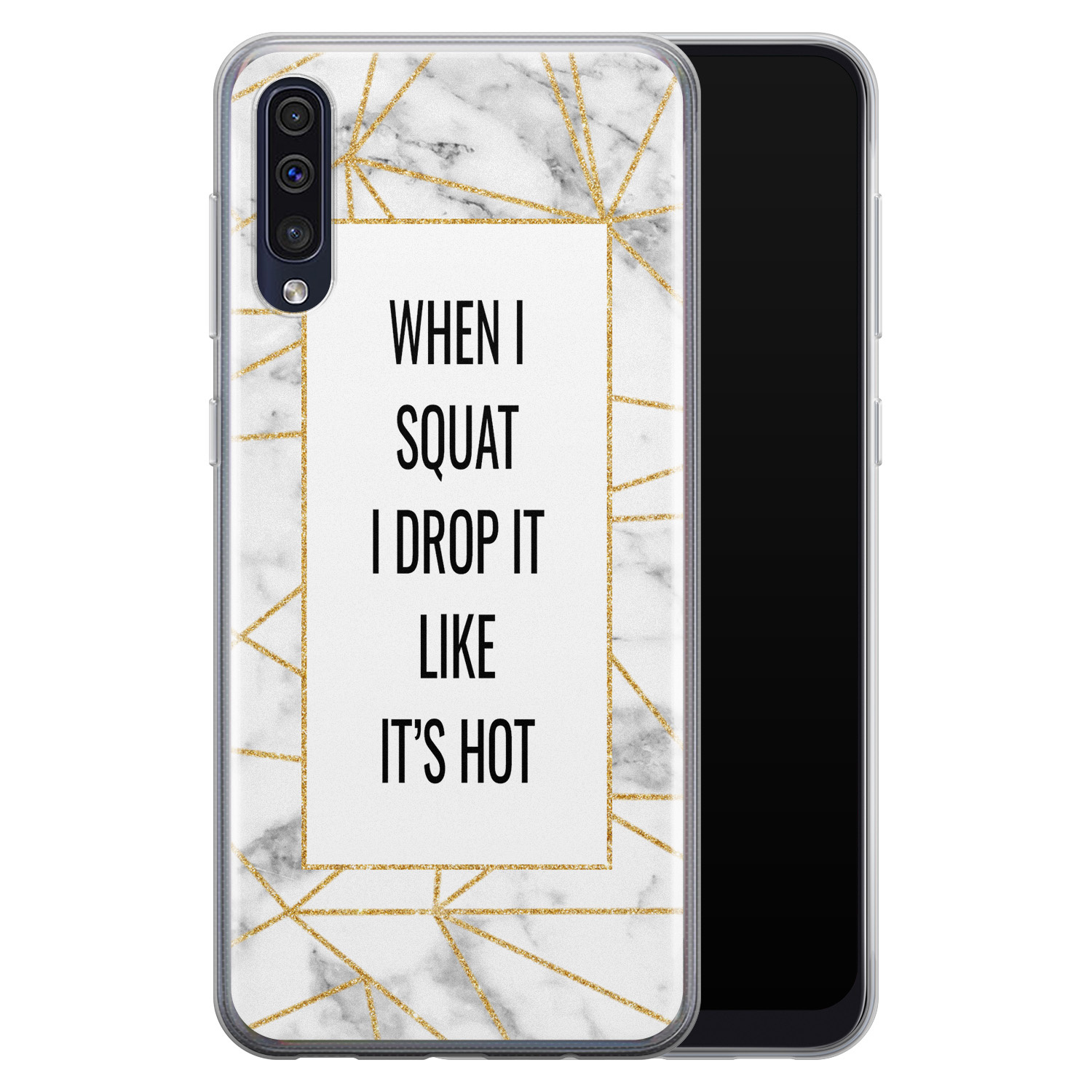 Leuke Telefoonhoesjes Samsung Galaxy A50/A30s siliconen hoesje - Dropping squats