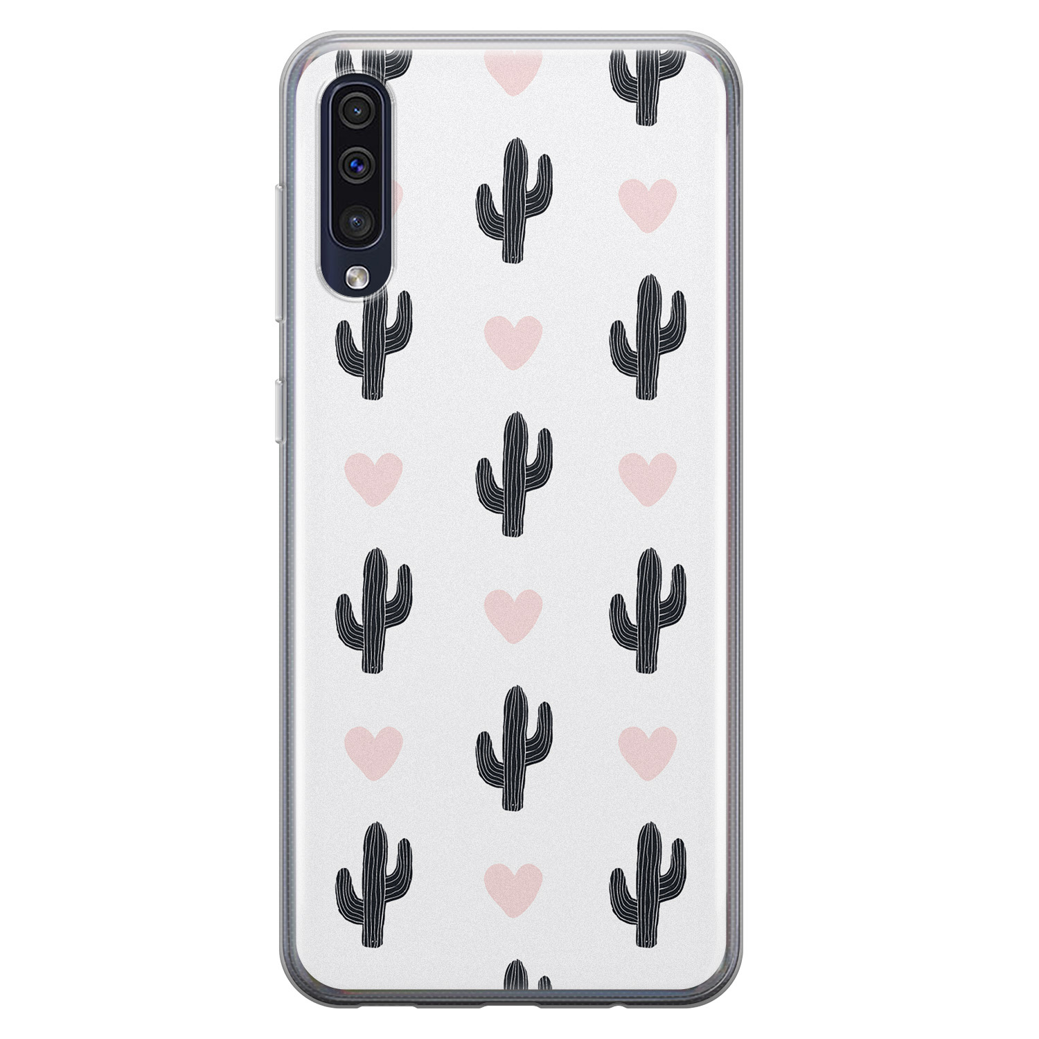 Leuke Telefoonhoesjes Samsung Galaxy A50/A30s siliconen hoesje - Cactus love