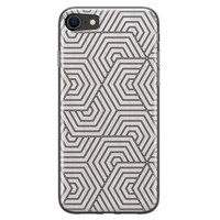 Leuke Telefoonhoesjes iPhone SE 2020 siliconen hoesje - Geometrisch