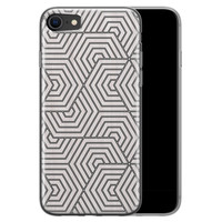 Leuke Telefoonhoesjes iPhone SE 2020 siliconen hoesje - Geometrisch