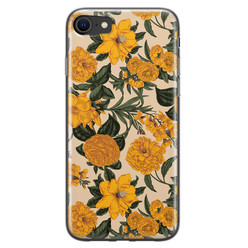 Leuke Telefoonhoesjes iPhone SE 2020 siliconen hoesje - Retro flowers