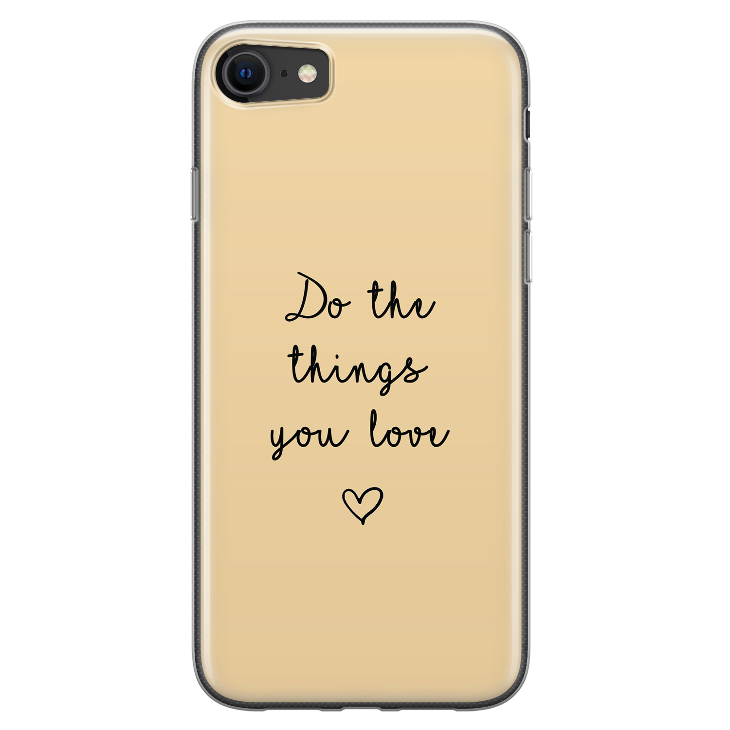 Leuke Telefoonhoesjes iPhone SE 2020 siliconen hoesje - Do the things you love