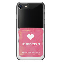 Leuke Telefoonhoesjes iPhone SE 2020 siliconen hoesje - Nagellak