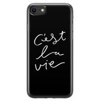 Leuke Telefoonhoesjes iPhone SE 2020 siliconen hoesje - C'est la vie