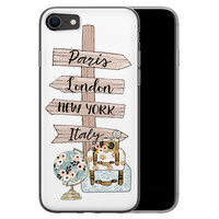 Leuke Telefoonhoesjes iPhone SE 2020 siliconen hoesje - Where to go next