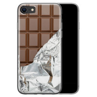 Leuke Telefoonhoesjes iPhone SE 2020 siliconen hoesje - Chocoladereep