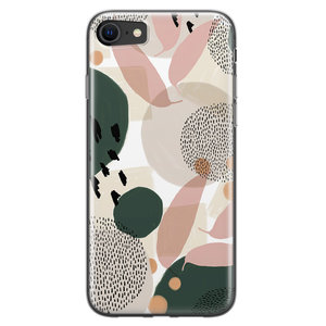 Leuke Telefoonhoesjes iPhone SE 2020 siliconen hoesje - Abstract print