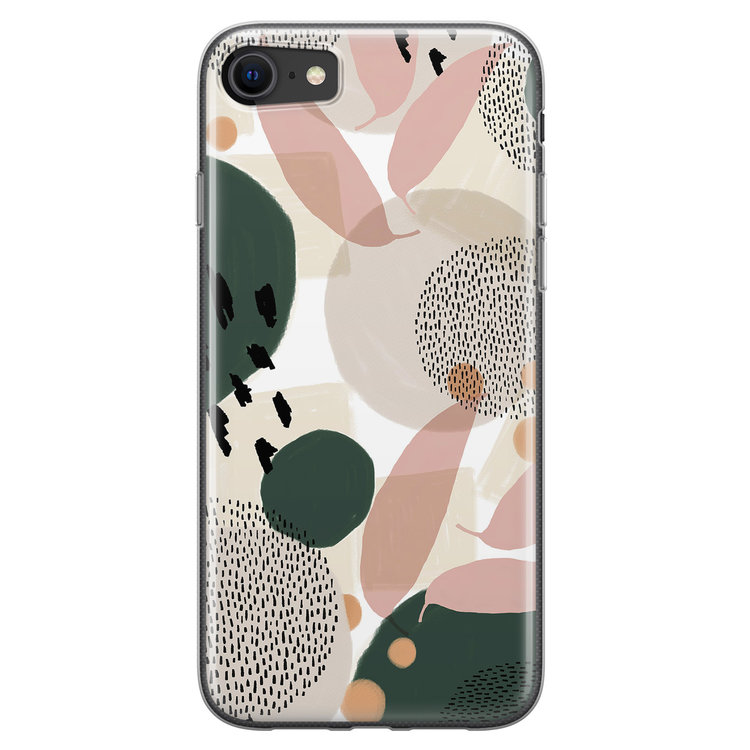 Leuke Telefoonhoesjes iPhone SE 2020 siliconen hoesje - Abstract print