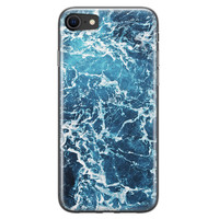 Leuke Telefoonhoesjes iPhone SE 2020 siliconen hoesje - Ocean blue