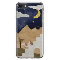 Leuke Telefoonhoesjes iPhone SE 2020 siliconen hoesje - Desert night