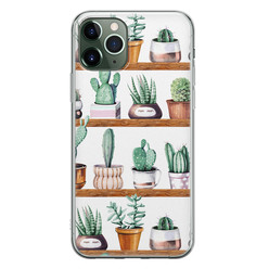 Leuke Telefoonhoesjes iPhone 11 Pro siliconen hoesje - Cactus