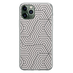 Leuke Telefoonhoesjes iPhone 11 Pro siliconen hoesje - Geometrisch