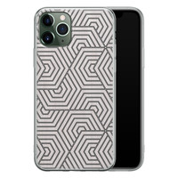 Leuke Telefoonhoesjes iPhone 11 Pro siliconen hoesje - Geometrisch