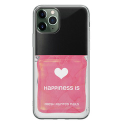 Leuke Telefoonhoesjes iPhone 11 Pro siliconen hoesje - Nagellak