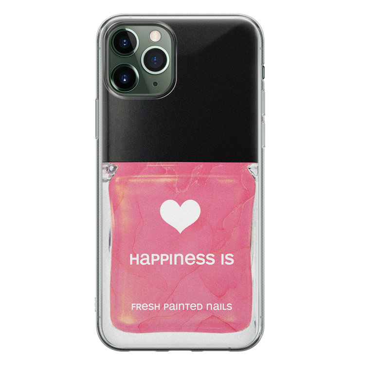 Leuke Telefoonhoesjes iPhone 11 Pro siliconen hoesje - Nagellak