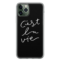 Leuke Telefoonhoesjes iPhone 11 Pro siliconen hoesje - C'est la vie