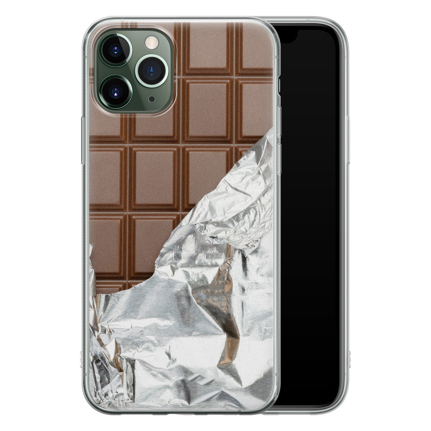 Leuke Telefoonhoesjes iPhone 11 Pro siliconen hoesje - Chocoladereep