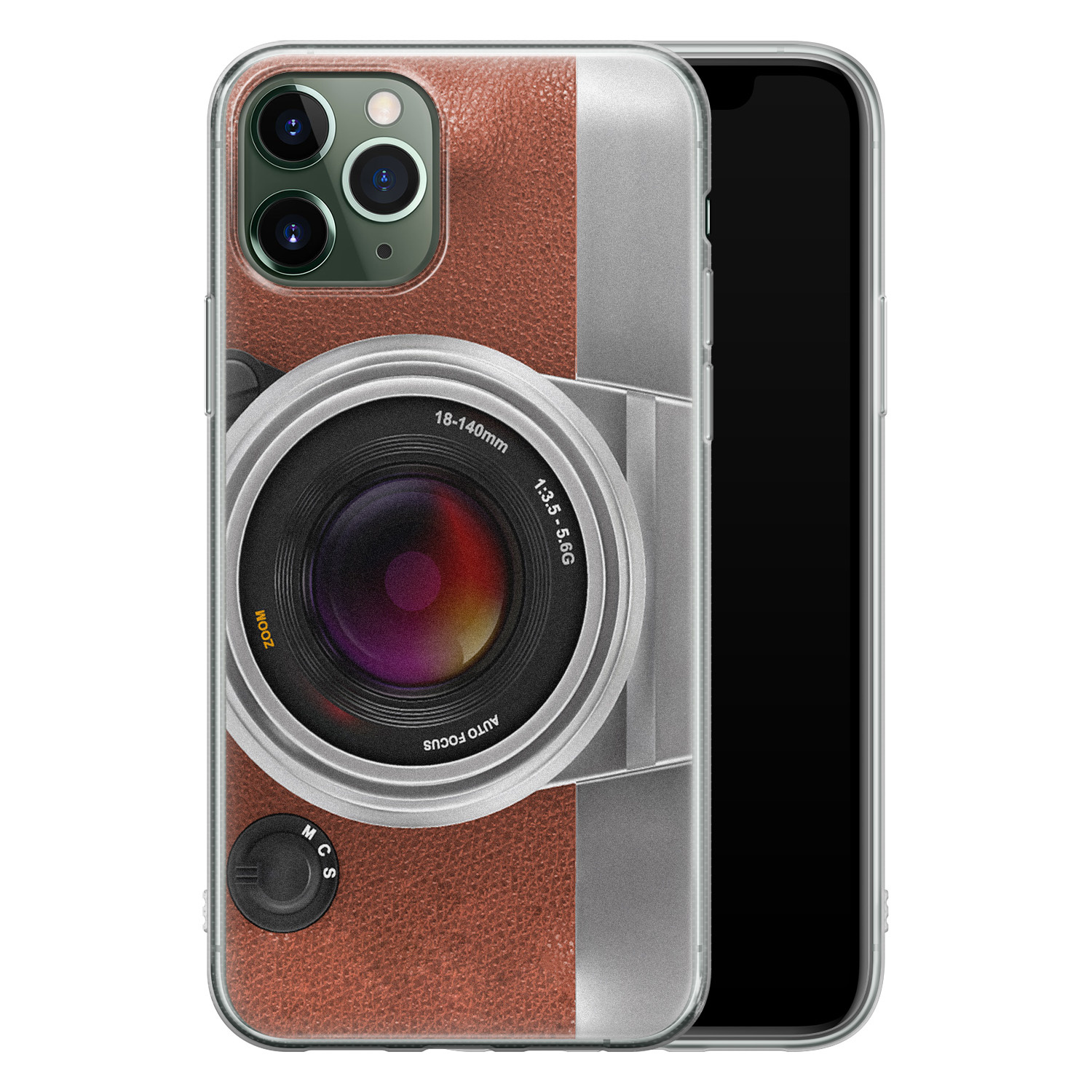 Leuke Telefoonhoesjes iPhone 11 Pro siliconen hoesje - Vintage camera