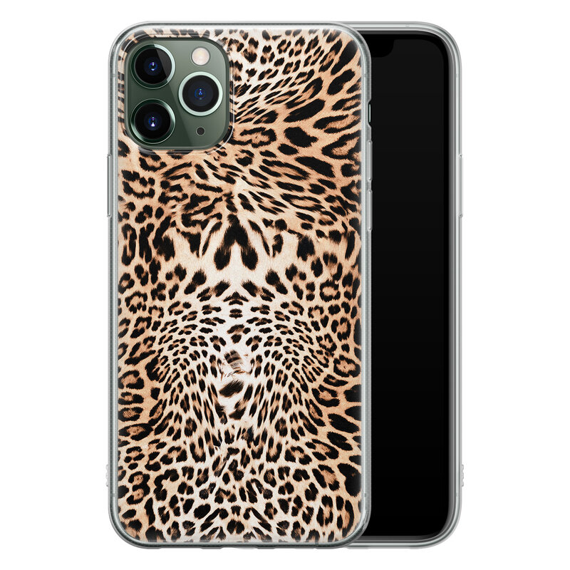 Leuke Telefoonhoesjes iPhone 11 Pro siliconen hoesje - Wild animal
