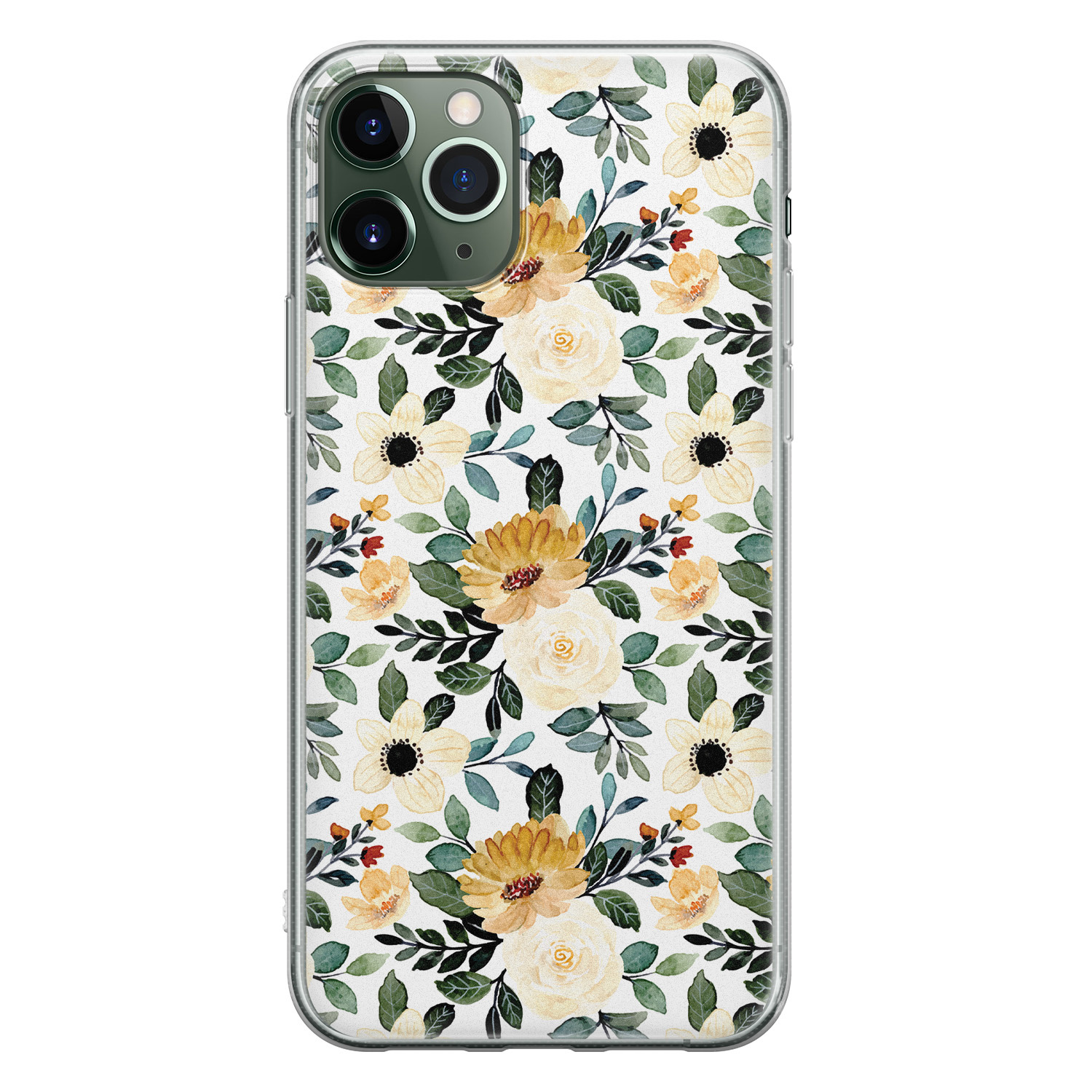 Leuke Telefoonhoesjes iPhone 11 Pro siliconen hoesje - Lovely flower