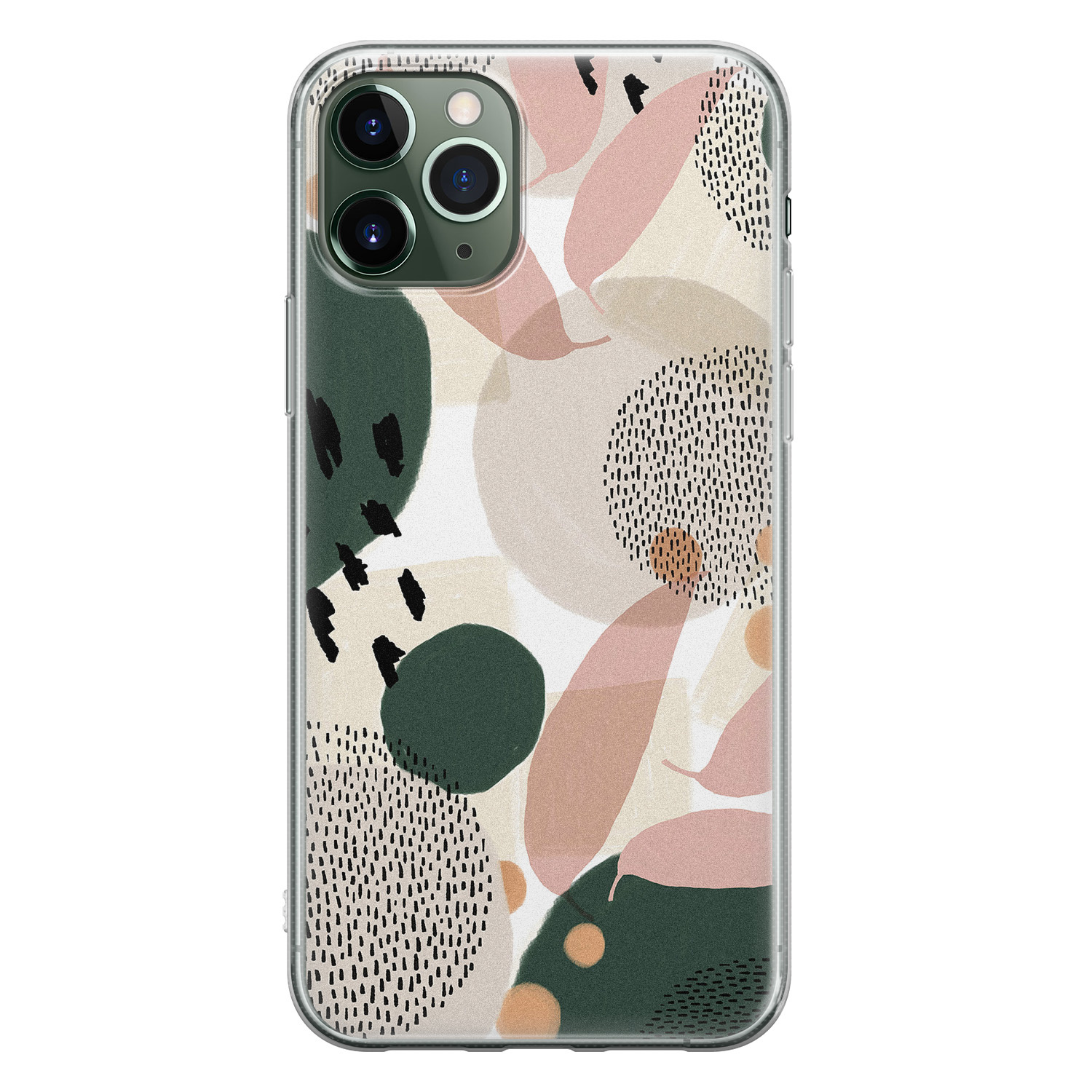 Leuke Telefoonhoesjes iPhone 11 Pro siliconen hoesje - Abstract print