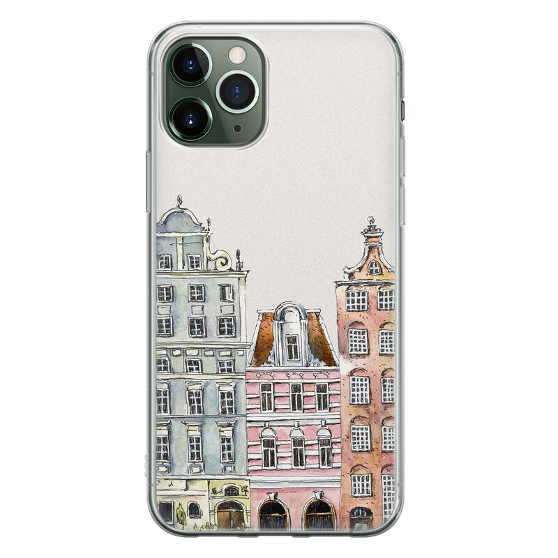 Leuke Telefoonhoesjes iPhone 11 Pro siliconen hoesje - Grachtenpandjes