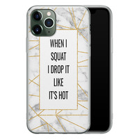 Leuke Telefoonhoesjes iPhone 11 Pro siliconen hoesje - Dropping squats