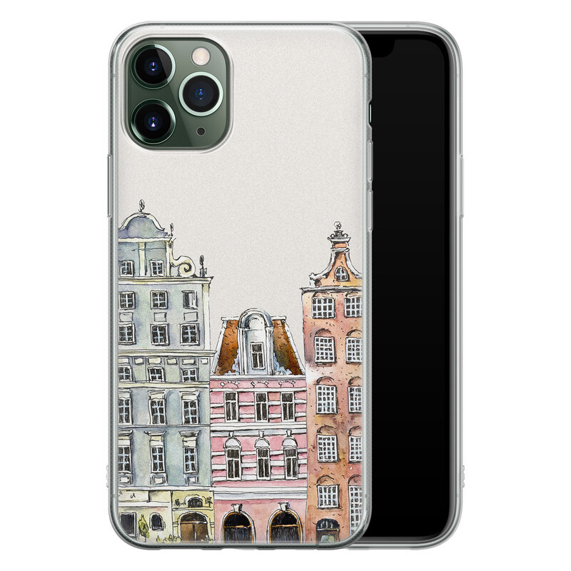 Leuke Telefoonhoesjes iPhone 11 Pro siliconen hoesje - Grachtenpandjes