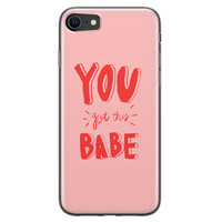 Leuke Telefoonhoesjes iPhone 8/7 siliconen hoesje - Where to go next