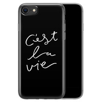 Leuke Telefoonhoesjes iPhone 8/7 siliconen hoesje - C'est la vie