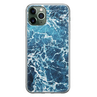 Leuke Telefoonhoesjes iPhone 11 Pro Max siliconen hoesje - Ocean blue