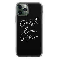 Leuke Telefoonhoesjes iPhone 11 Pro Max siliconen hoesje - C'est la vie