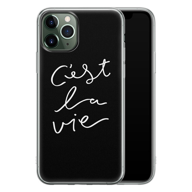 Leuke Telefoonhoesjes iPhone 11 Pro Max siliconen hoesje - C'est la vie