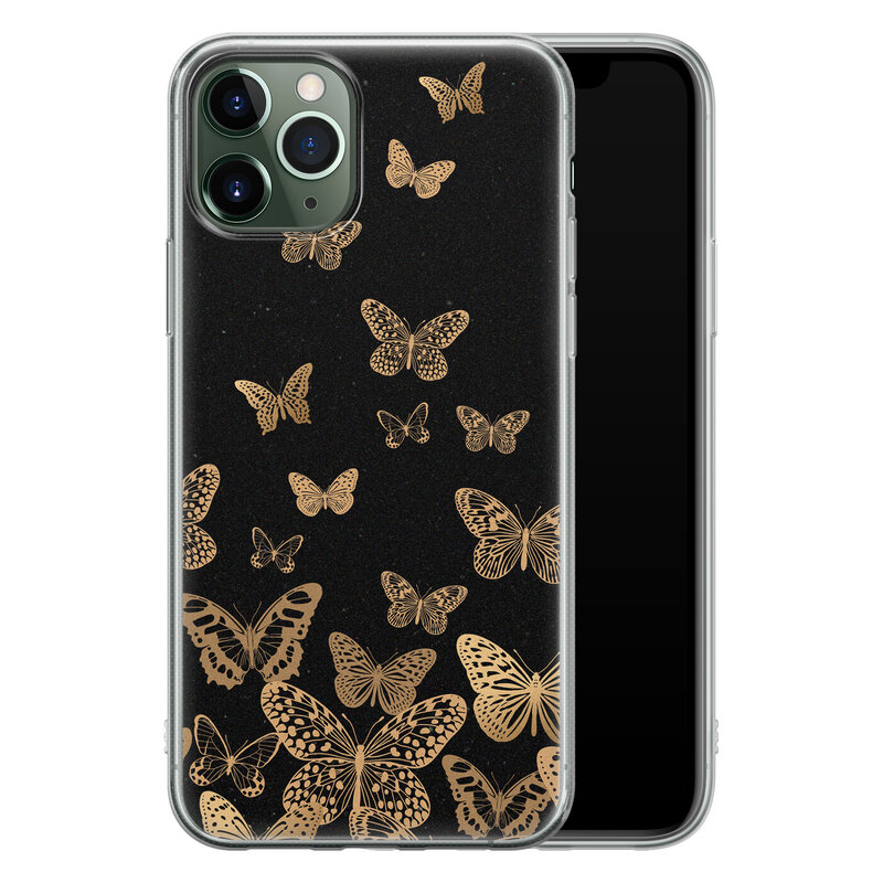Leuke Telefoonhoesjes iPhone 11 Pro Max siliconen hoesje - Vlinders