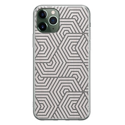 Leuke Telefoonhoesjes iPhone 11 Pro Max siliconen hoesje - Geometrisch