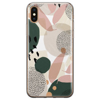 Leuke Telefoonhoesjes iPhone XS Max siliconen hoesje - Abstract print