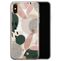 Leuke Telefoonhoesjes iPhone XS Max siliconen hoesje - Abstract print