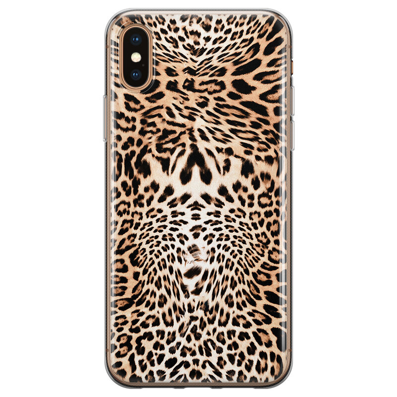 Leuke Telefoonhoesjes iPhone XS Max siliconen hoesje - Wild animal