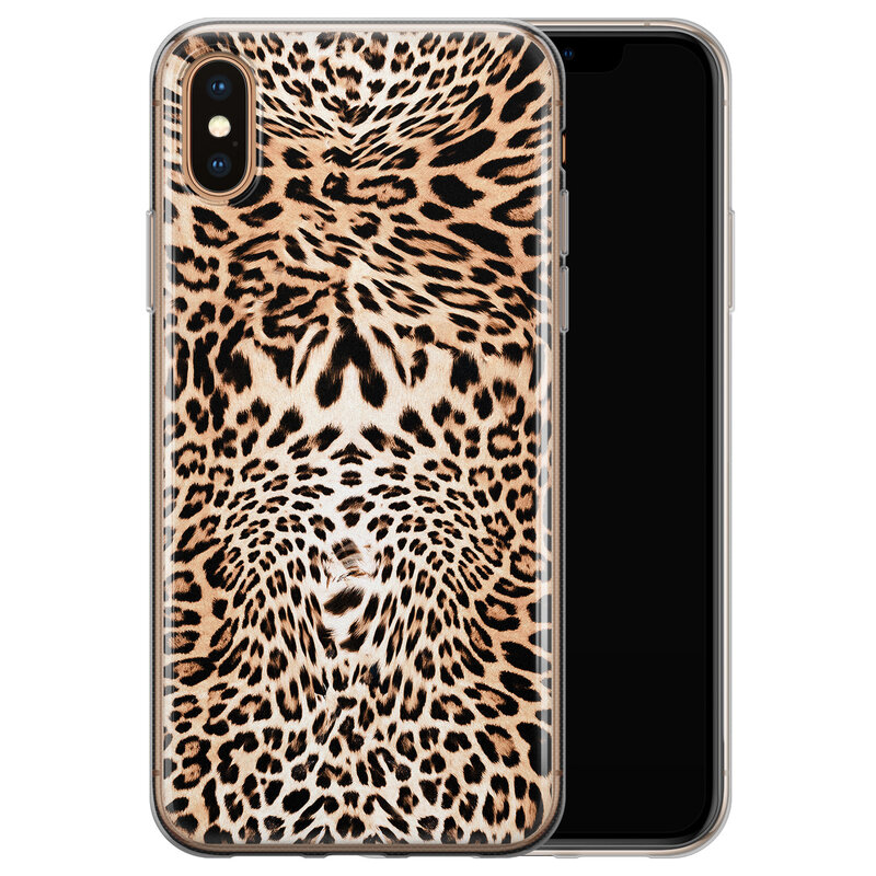 Leuke Telefoonhoesjes iPhone XS Max siliconen hoesje - Wild animal