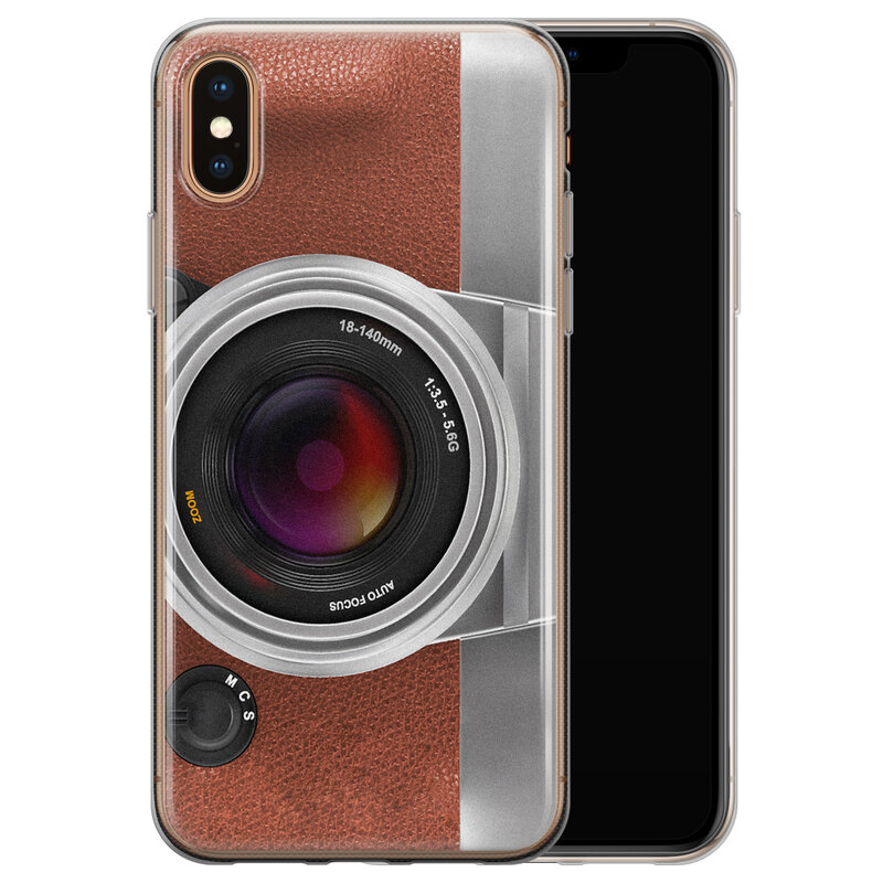 Leuke Telefoonhoesjes iPhone XS Max siliconen hoesje - Vintage camera