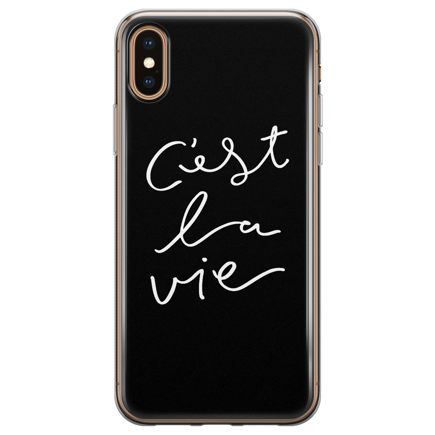 Leuke Telefoonhoesjes iPhone XS Max siliconen hoesje - C'est la vie