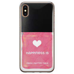 Leuke Telefoonhoesjes iPhone XS Max siliconen hoesje - Nagellak