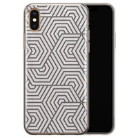 Leuke Telefoonhoesjes iPhone XS Max siliconen hoesje - Geometrisch