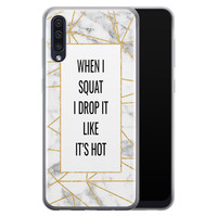 Leuke Telefoonhoesjes Samsung Galaxy A70 siliconen hoesje - Dropping squats