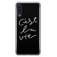 Leuke Telefoonhoesjes Samsung Galaxy A70 siliconen hoesje - C'est la vie