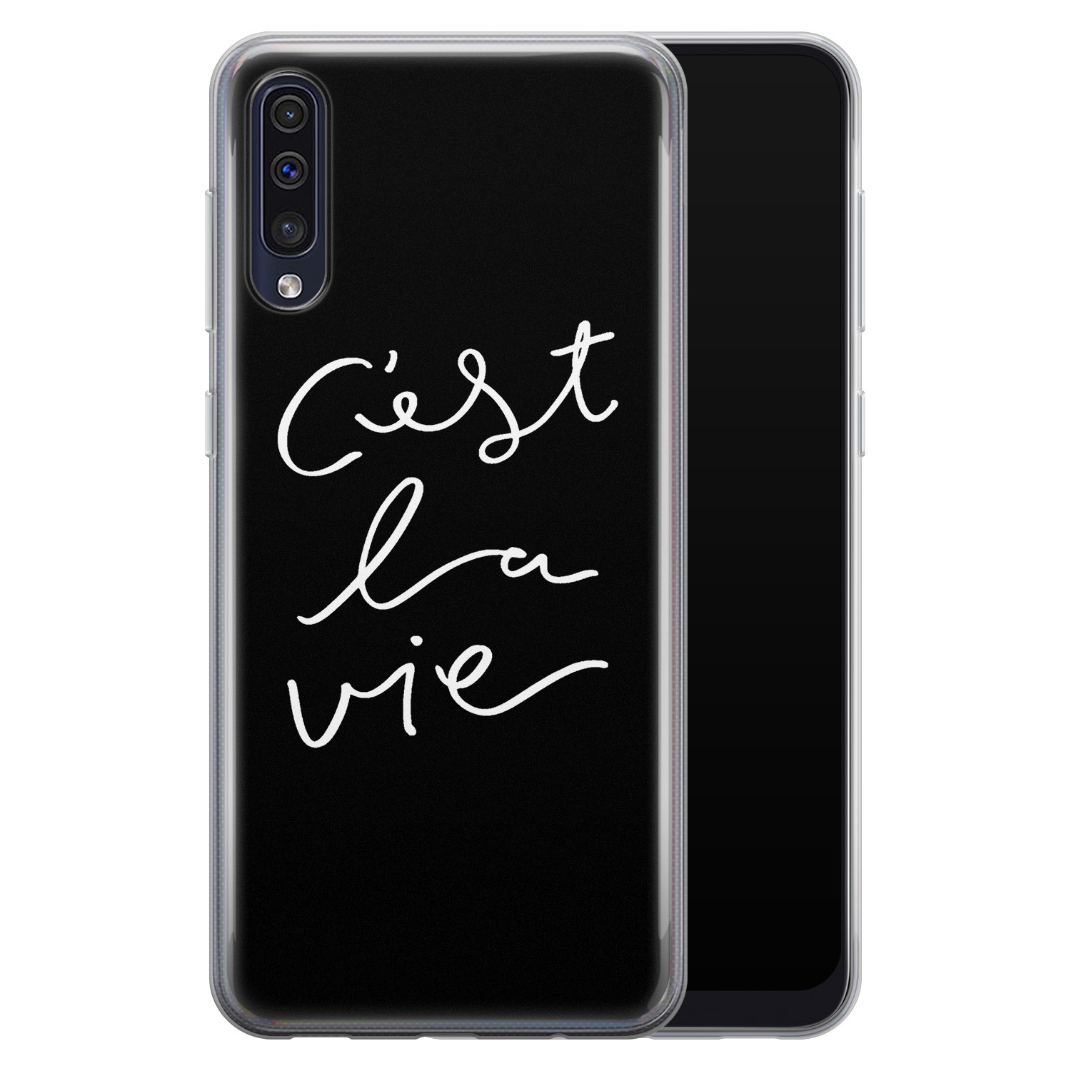 Leuke Telefoonhoesjes Samsung Galaxy A70 siliconen hoesje - C'est la vie